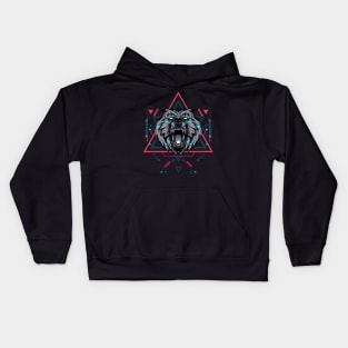 The Bear sacred geometry Kids Hoodie